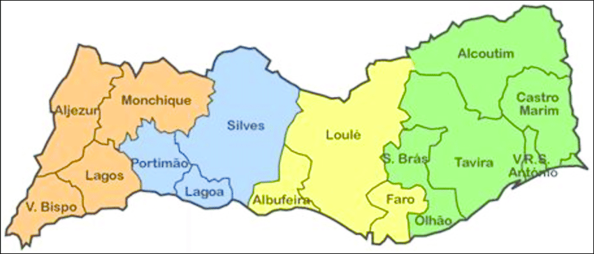 Mapa Chaveiro Algarve